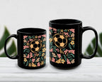 Soccer Floral Coffee Mug Gift, Cute Football Lover Cup, Sports Fan Ceramic Mug, Soccer Player Gift Idea, Aesthetic Soccer Drinkware