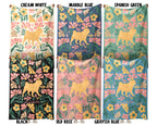 Custom Name Floral Pug Blanket, Personalized Cozy Wildflower Pug Throw for Kids Teens Adults, Dog Mom Birthday Gift