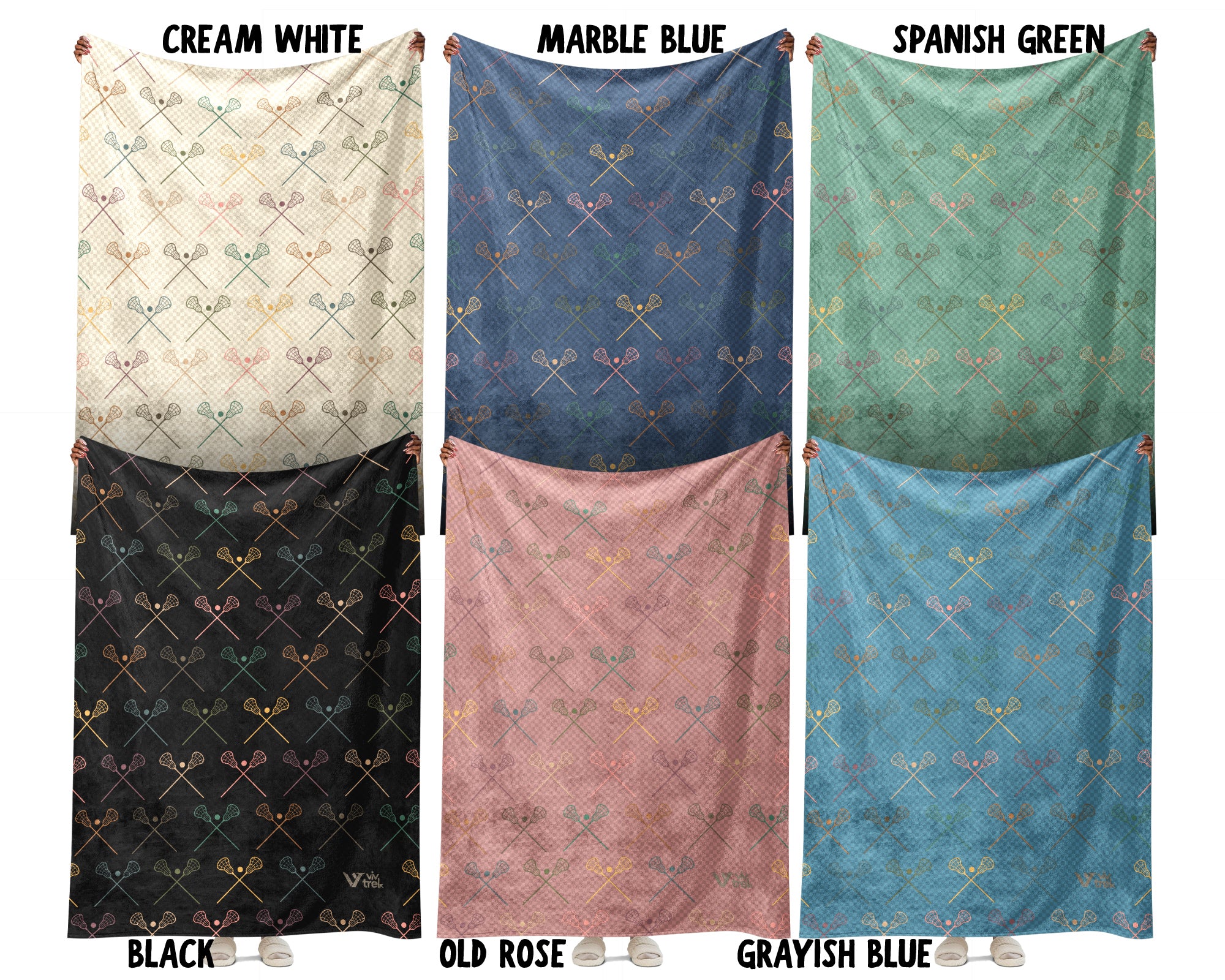 Retro Lacrosse Blanket – Cozy Sports Throw for Players