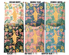Personalized Name Floral Penguin Blanket, Cozy Floral Throw for Kids Teens Adults, Cute Penguin Lover Gift