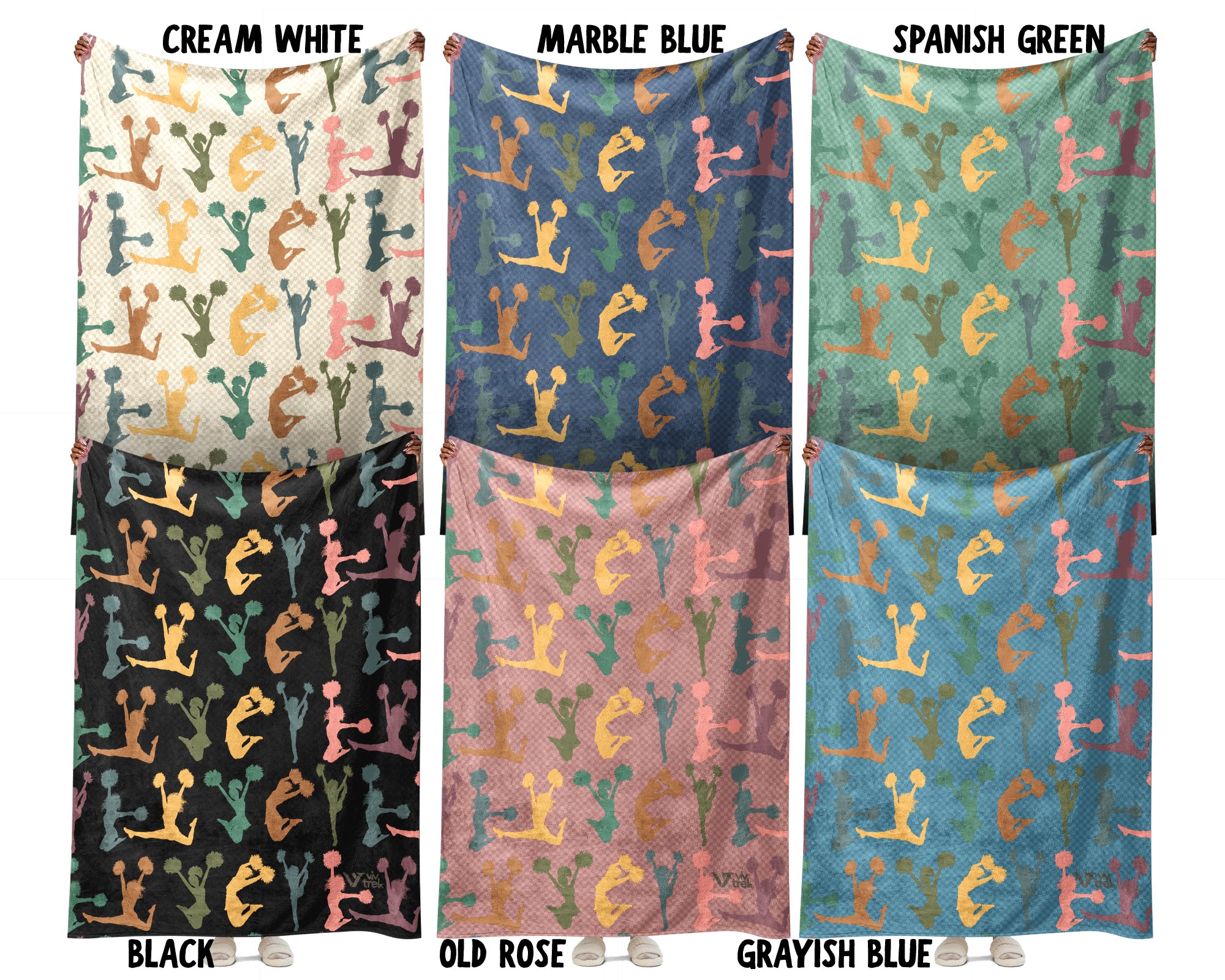 Retro Cheerleading Blanket Cozy Cheerleader Throw Sporty Fleece Blanket Cheer Fan Gift Home Decor Idea for Game Day Couch Bedroom