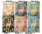 Floral Llama Blanket – Cozy Wildflower Throw for Animal Lovers