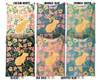 Floral Capybara Blanket – Cozy Wildflower Animal Lover Throw