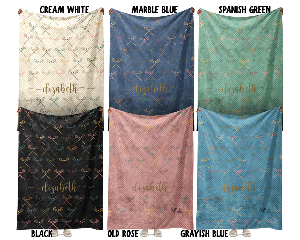 Custom Lacrosse Throw Blanket – Personalized Gift for Sports Lovers