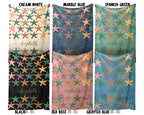 Personalized Starfish Blanket Custom Name Ocean Lover Throw Cozy Coastal Gift Sea Life Inspired Home Decor Accent