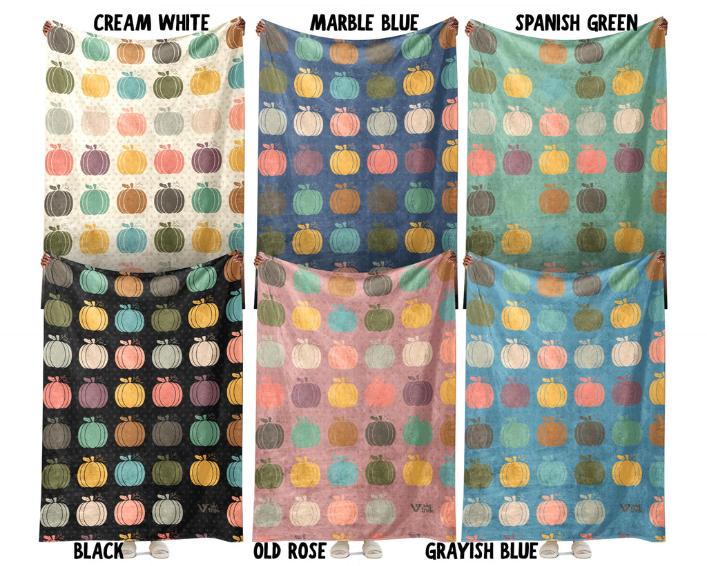 Retro Pumpkin Lover Blanket for Rustic Autumn Decor, Cozy Harvest Throw Gift with Farmhouse Seasonal Style