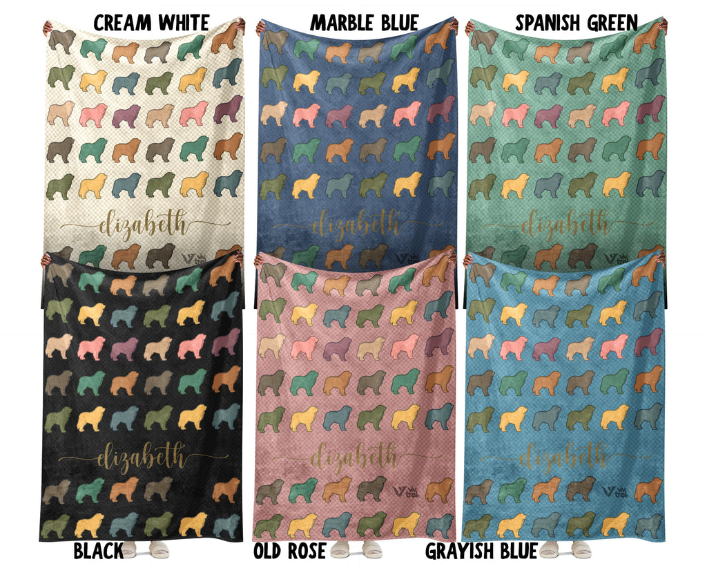 Personalized Great Pyrenees Blanket | Custom Dog Name Throw | Gentle Giant Breed Gift for Dog Lovers Home Decor Accent