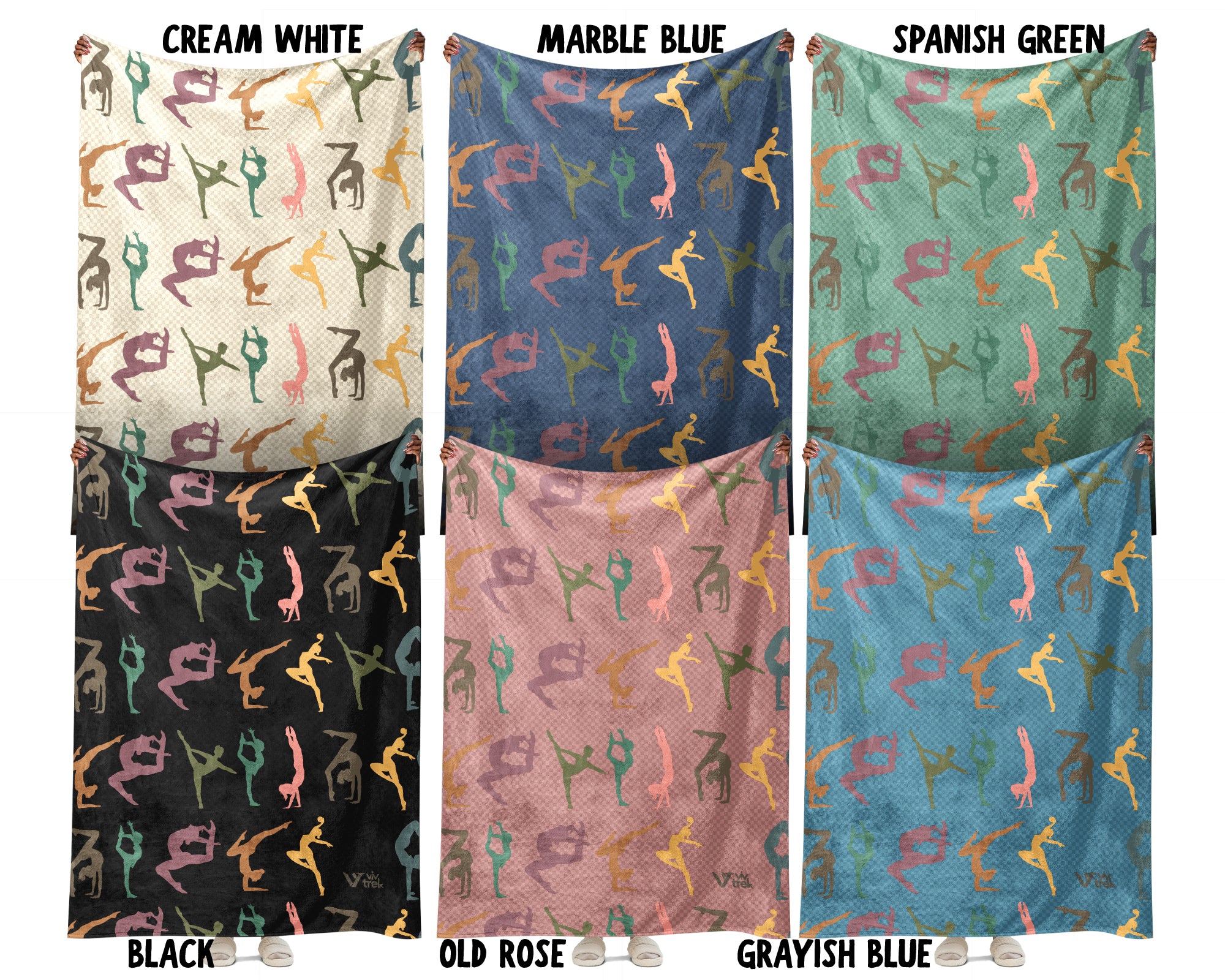 Retro Gymnastics Lover Blanket Cozy Sports Throw for Athletes Soft Artistic Decor Unique Gymnast Gift for Home