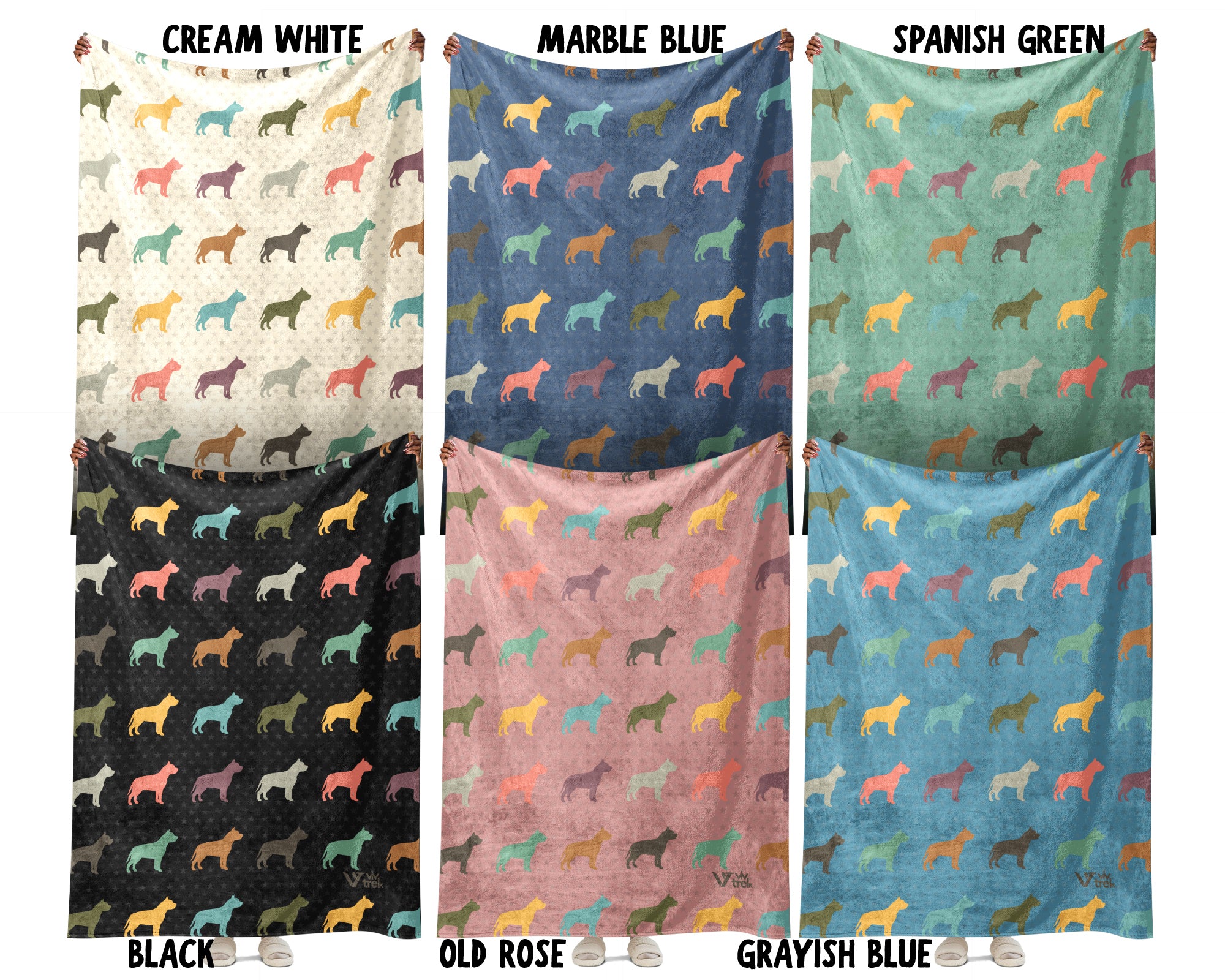 Retro Pitbull Blanket Gift for Dog Lovers, Cozy Canine Throw, Pet Inspired Decor Accent for Bedroom and Living Spaces