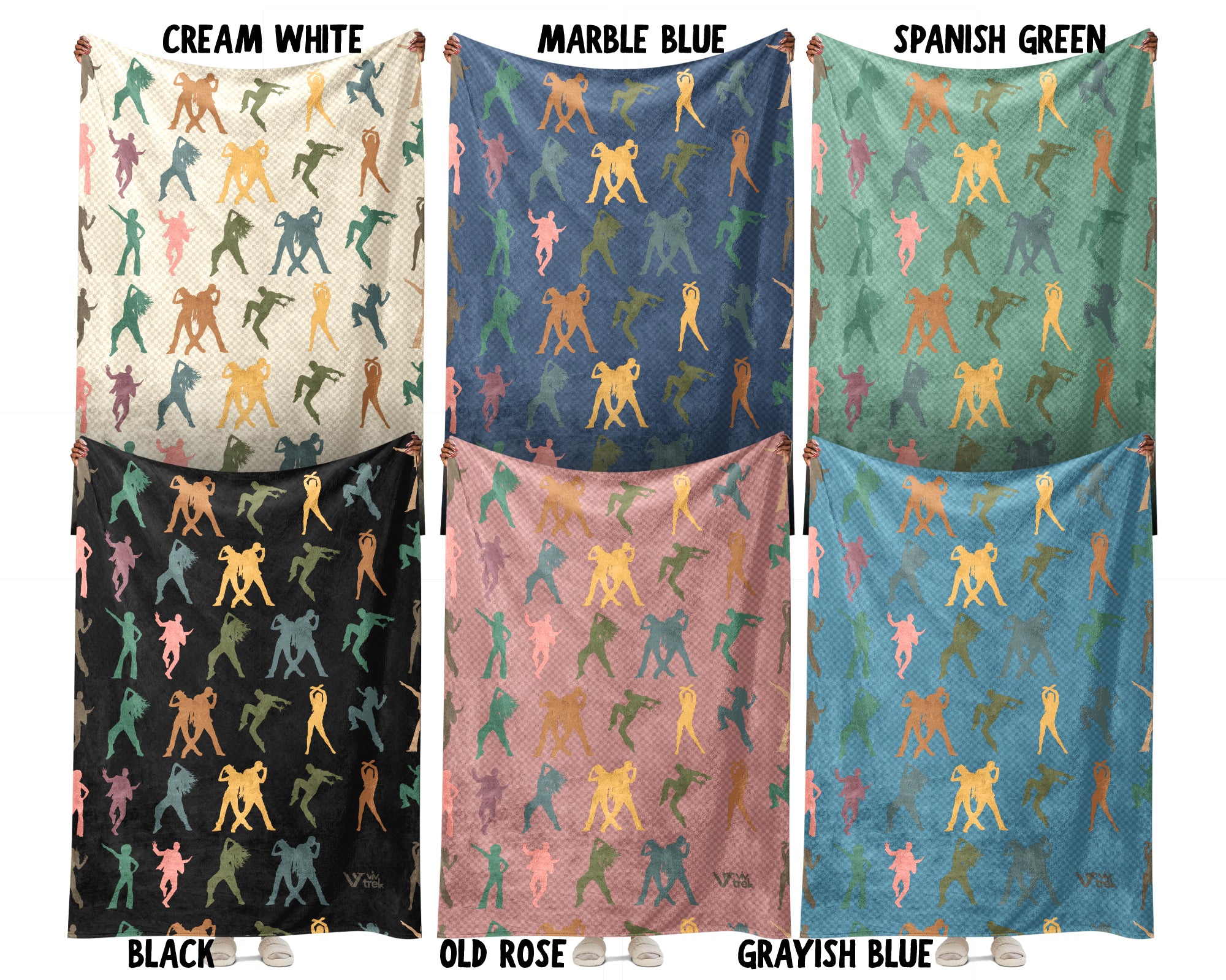 Retro Dancing Throw Cozy Ballet Blanket Soft Artistic Decor Unique Choreography Gift for Dancer Rooms