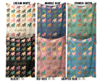 Custom Name Bulldog Blanket – Vintage Style Dog Lover Throw Gift