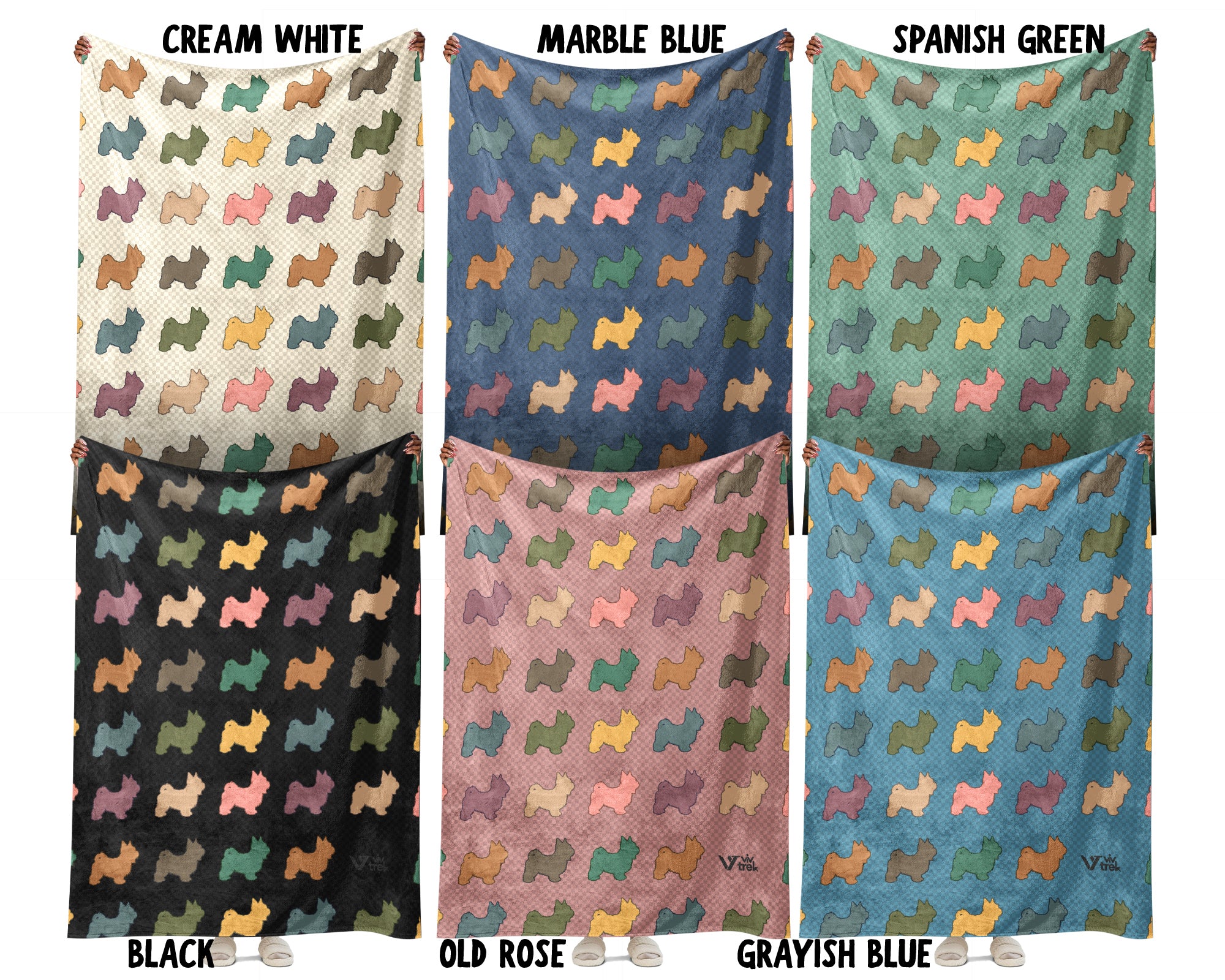 Retro Havanese Dog Throw Blanket for Couch, Puppy Lover Gift, Cozy Companion Breed Home Decor and Soft Canine Accent