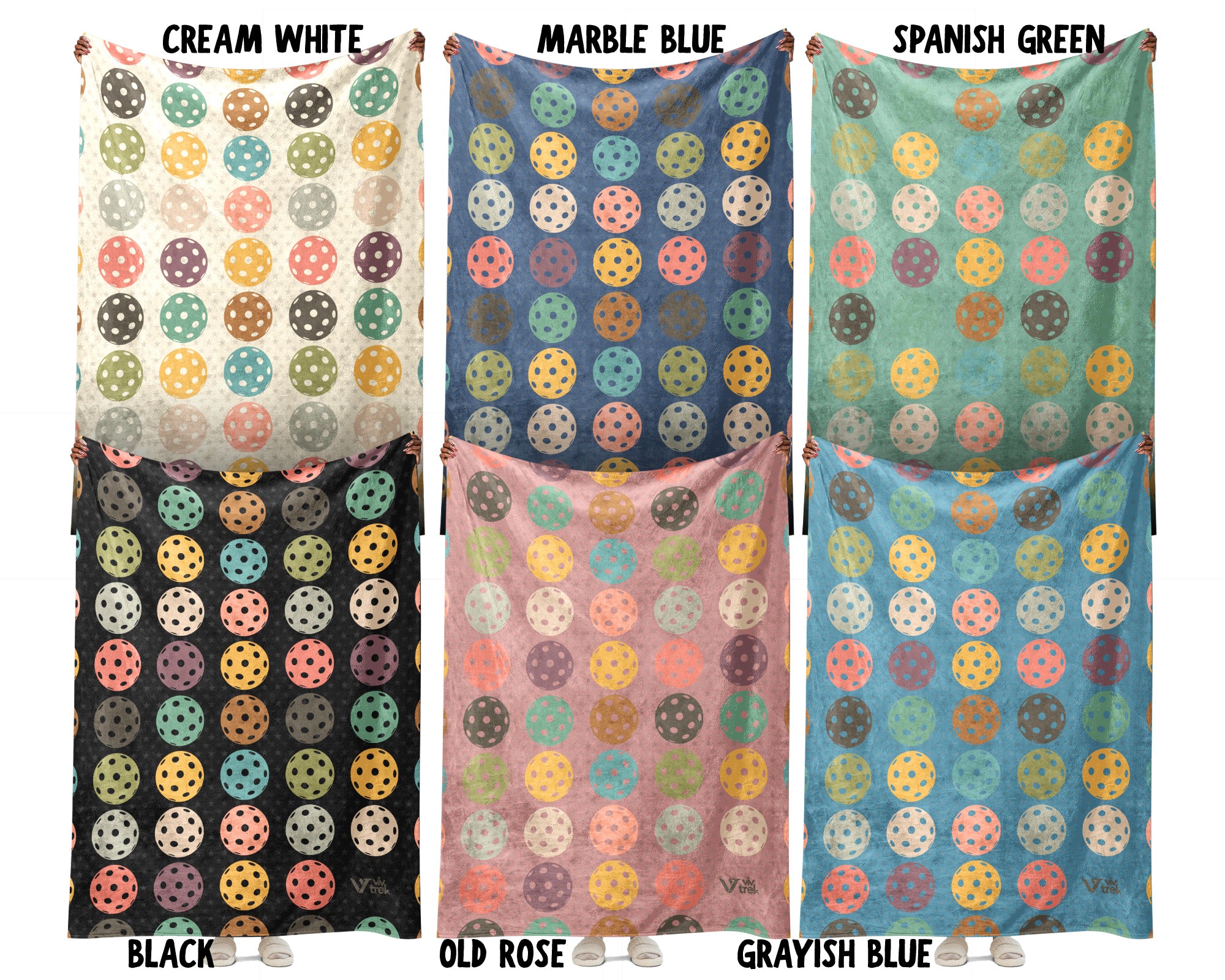 Retro Pickleball Lover Blanket for Sports Fans, Cozy Athletic Throw Gift with Distressed Court Game Style