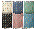 Retro Giraffe Blanket – Cozy Fleece Throw for Animal Lovers