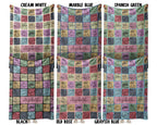 Personalized Name Otter Blanket, Vintage Sea Life Throw for Animal Lovers
