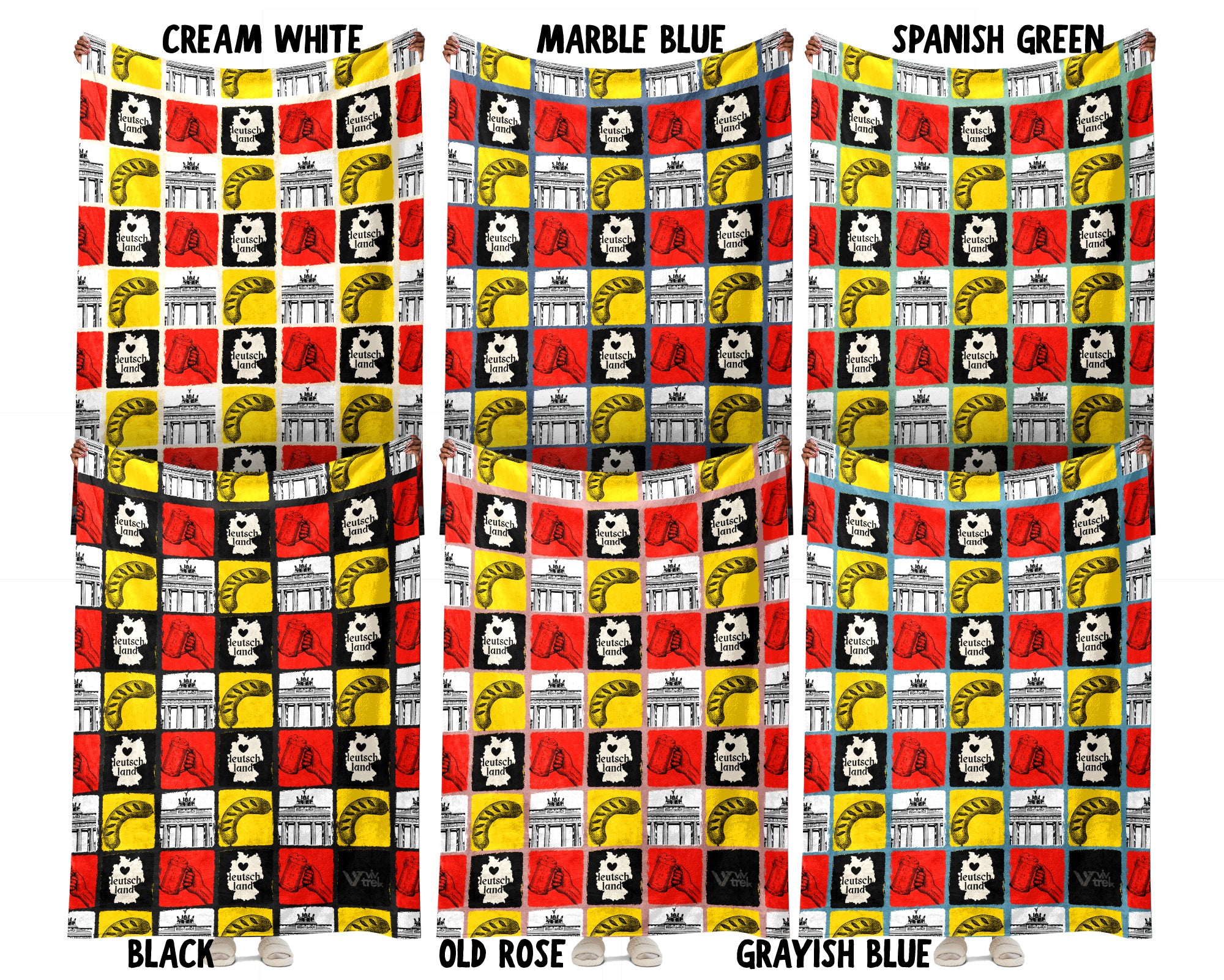 Germany Heritage Blanket Throw with Deutschland Flag Design, Cozy Bavarian Inspired Decor, Soft German Culture Gift Blanket