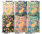 Floral Custom Name Capybara Blanket, Cozy Floral Capybara Throw Gift for Kids Teens Adults, Perfect Birthday Animal Gift