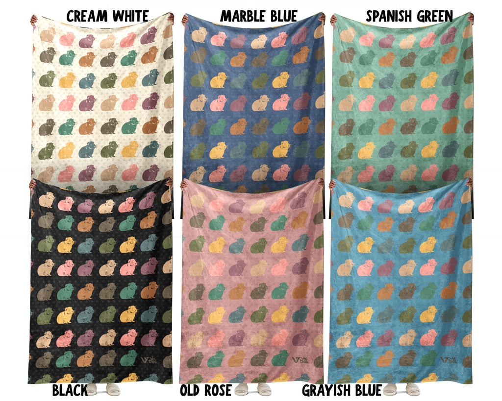 Vintage Guinea Pig Blanket Cozy Small Pet Lover Throw Gift