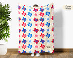 Houston Retro City Map Blanket Throw, Cozy Skyline Decor, Texas Pride Gift, Urban Style Sofa Throw Blanket for Home