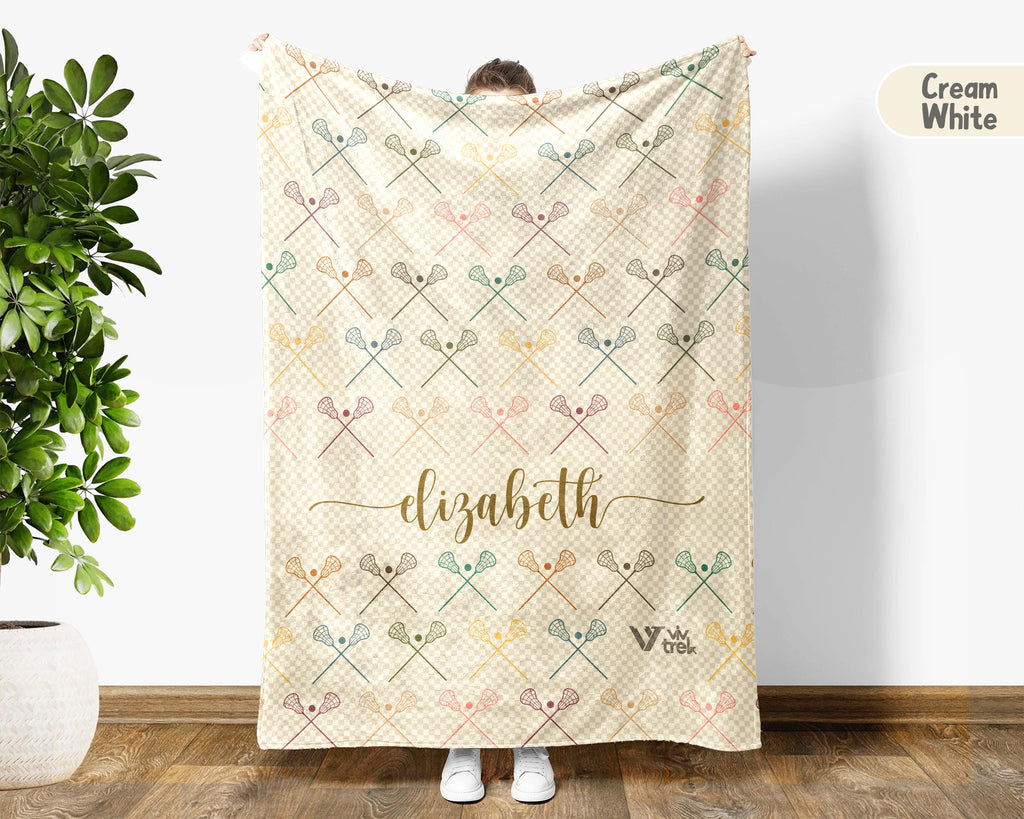 Custom Lacrosse Throw Blanket – Personalized Gift for Sports Lovers