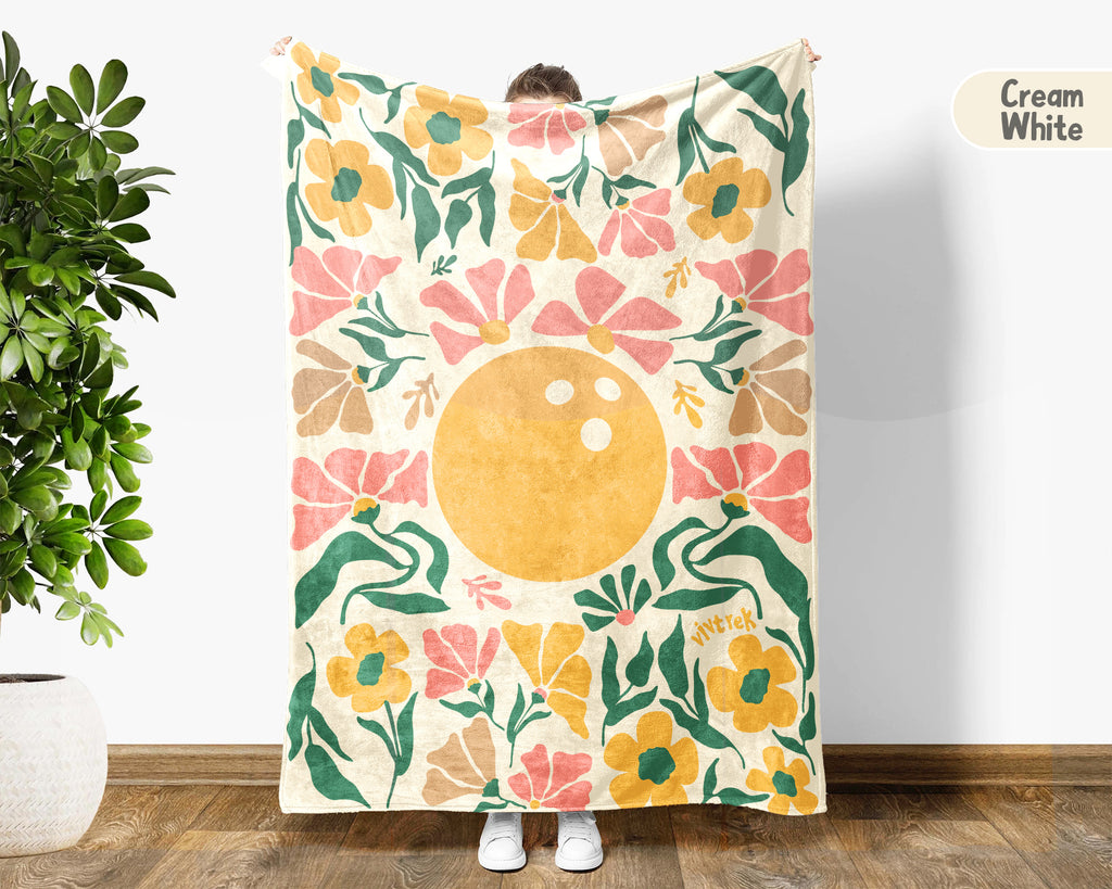 Floral Bowling Blanket – Cozy Bowler Gift Throw