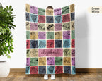 Personalized Fishing Blanket, Custom Angler Throw, Cozy Outdoor Gift Decor for Fishermen and Lake House Spaces