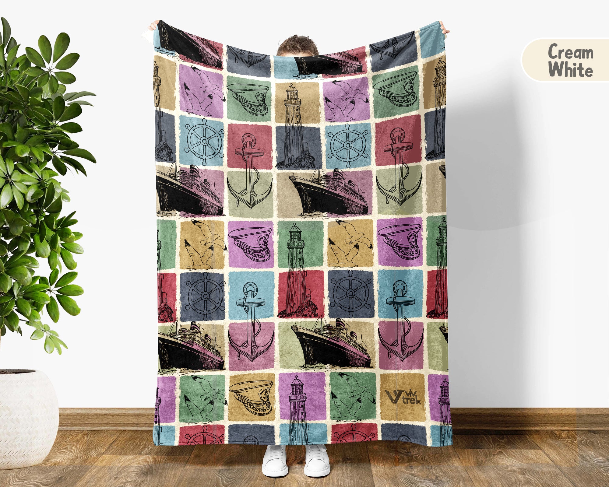 Vintage Titanic Blanket Gift for Ship Lovers, Cozy Nautical Throw, Ocean Liner Decor Accent for Bedroom and Relaxing Living Spaces