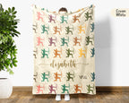 Custom Name Archery Blanket, Personalized Sports Throw, Cozy Archer Gift, Rustic Athletic Home Decor Blanket