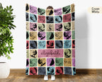 Personalized Kite Surfing Blanket Custom Name Throw Cozy Water Sport Decor Unique Kiteboarding Gift Beach Home Accent
