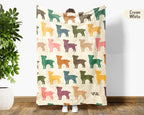 Retro Maltese Dog Blanket for Puppy Fans, Cozy Pet Throw Gift with Cute Canine Inspired Home Decor Style