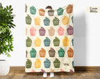 Retro Baking Lover Blanket Cozy Kitchen Throw for Bakers Soft Cake Bread Maker Blanket Unique Cooking Gift Decor