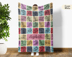 Personalized Skiing Blanket Cozy Custom Name Throw Soft Winter Sports Decor Unique Ski Lover Gift for Home Cabin