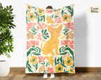 Floral Chihuahua Blanket – Cozy Vintage Dog Lover Throw