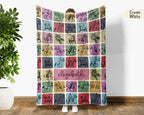 Personalized Name Polo Player Blanket, Retro Equestrian Throw for Horse Lovers