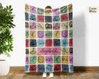 Personalized Name Classic Car Blanket, Retro Automotive Throw, Cozy Mechanic Gift Decor for Garage and Home Spaces