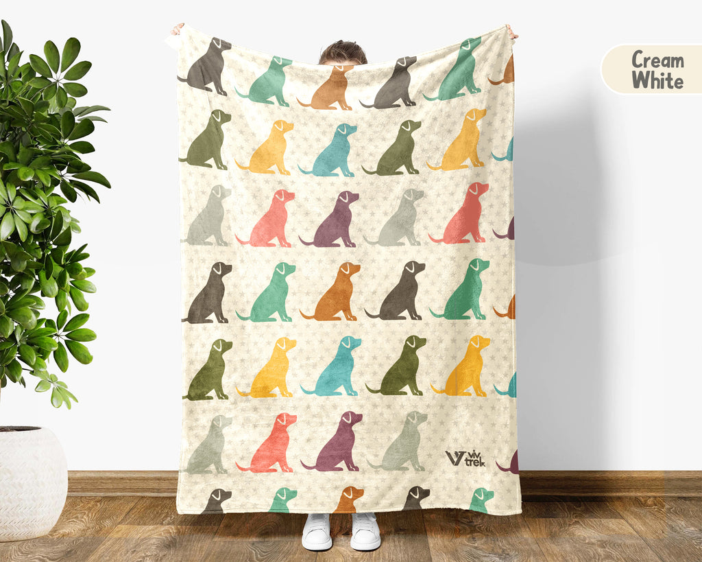 Retro Dog Blanket – Cozy Vintage Style Pet Lover Throw
