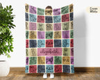 Personalized Name Golden Retriever Blanket – Cozy Vintage Dog Lover Throw