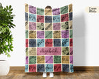 Personalized Name Flute Blanket – Cozy Vintage Throw for Music Lovers