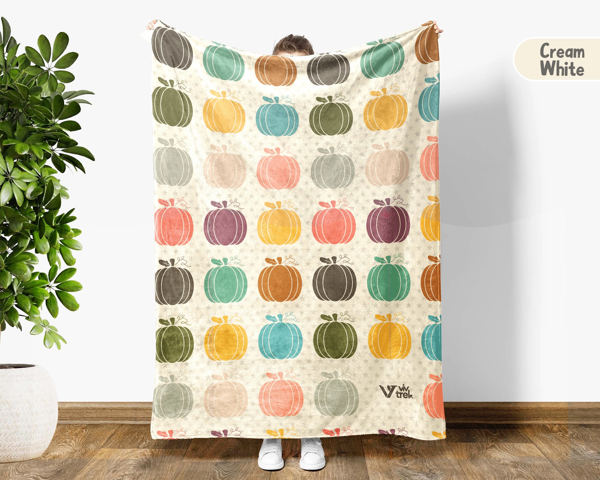 Retro Pumpkin Lover Blanket for Rustic Autumn Decor, Cozy Harvest Throw Gift with Farmhouse Seasonal Style