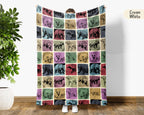 Vintage Honey Badger Throw Blanket – Cozy Wildlife Animal Gift