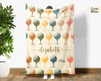 Custom Name Golf Lover Blanket Retro Player Throw Cozy Personalized Gift Soft Sports Decor for Golf Fans Home