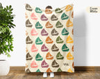 Retro Sailing Boat Blanket for Coastal Decor, Cozy Nautical Throw Gift for Sailors and Boating Enthusiasts