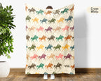 Vintage Polo Player Throw Blanket – Cozy Equestrian Gift for Horse Lovers