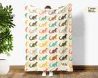 Retro Otter Blanket – Cozy Throw for Sea Life & Animal Lovers
