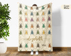 Personalized Ant Insect Throw Custom Name Bug Lover Blanket Retro Ant Farm Design Science Nature Entomologist Gift Home Accent