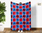 Retro Houston City Map Blanket Throw, Cozy Skyline Decor, Texas Pride Gift, Urban Sofa Throw Blanket for Home