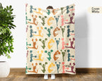 Retro Cheerleading Blanket Cozy Cheerleader Throw Sporty Fleece Blanket Cheer Fan Gift Home Decor Idea for Game Day Couch Bedroom