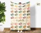 Custom Name Nautical Pontoon Captain Blanket, Retro Boat Lover Throw for Lake Life Fans, Cozy Marine Inspired Home Decor Gift