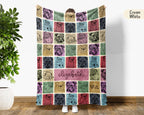Personalized Bulldog Lover Blanket – Custom Name Vintage Dog Throw