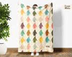 Retro Penguin Blanket Gift Cozy Ocean Animal Throw Soft Kawaii Decor Unique Arctic Inspired Blanket for Wildlife Lovers